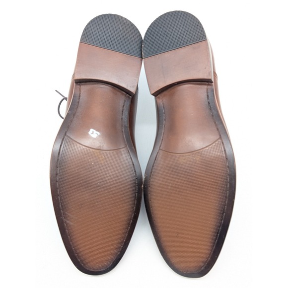 Parker Sky Mens Brown Cap Toe Oxford Dress Shoes Style KOPMAN Size 9 M - Picture 9 of 11